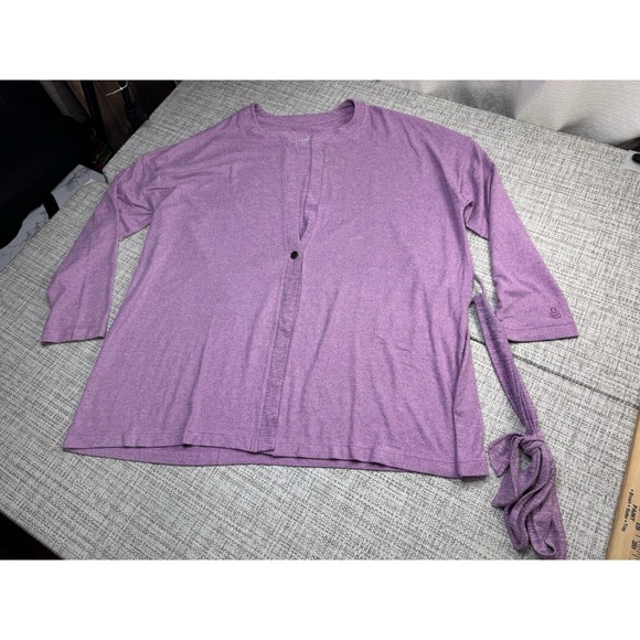 Cuddl Duds Soft Knit One Button Cardigan Robe Cover Up Pink Detachable Belt 1x - Picture 5 of 12